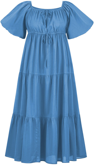 Belle Maxi Chemise Limited Edition Aegean Blue